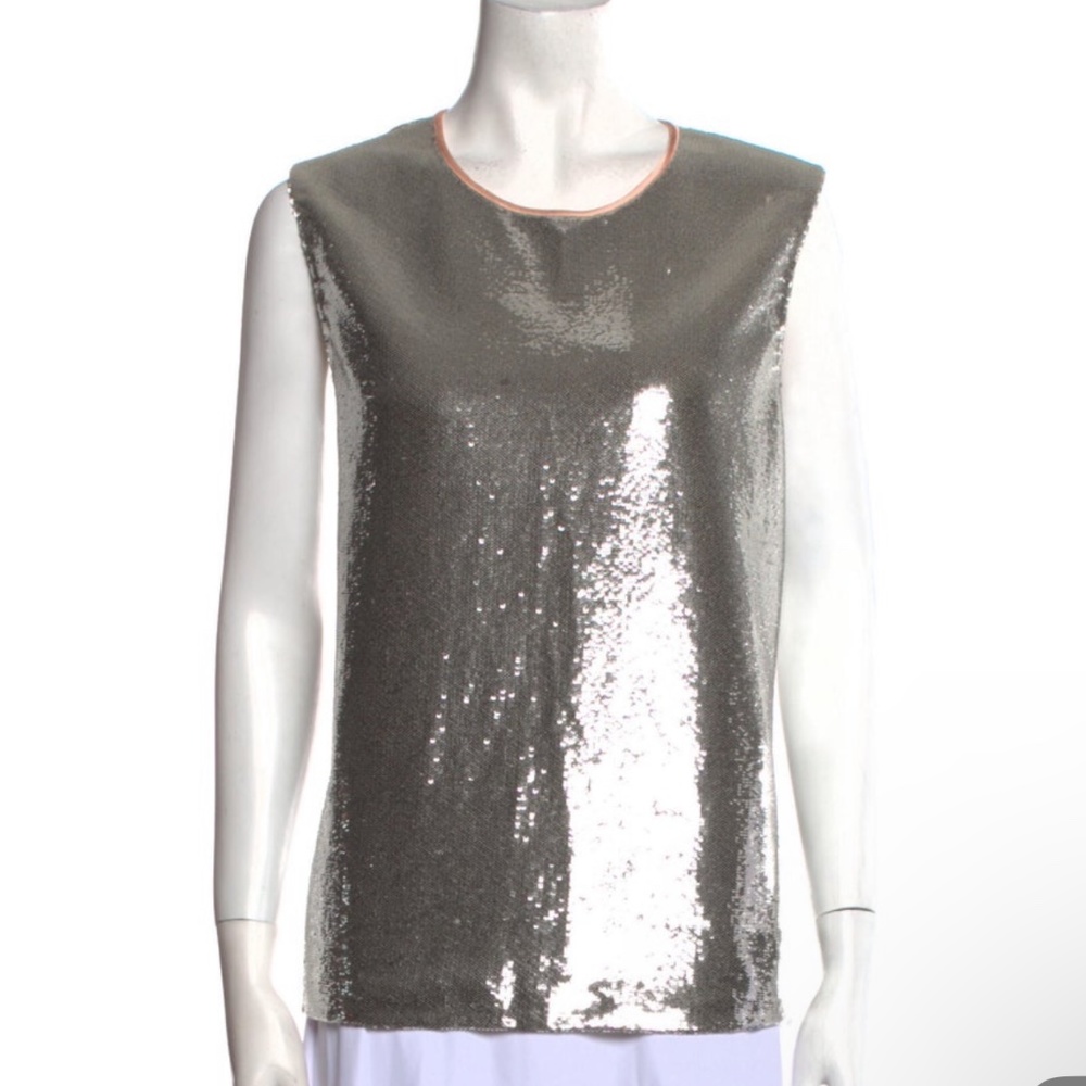 Diane von Furstenberg (DvF) Sequin & Silk Top